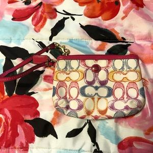 Coach Poppy wristlet